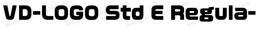 VD-LOGO Std E Regula字体转换